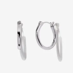 Small Silver Hoops