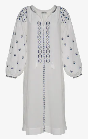 Tallulah Kaftan Dress | White