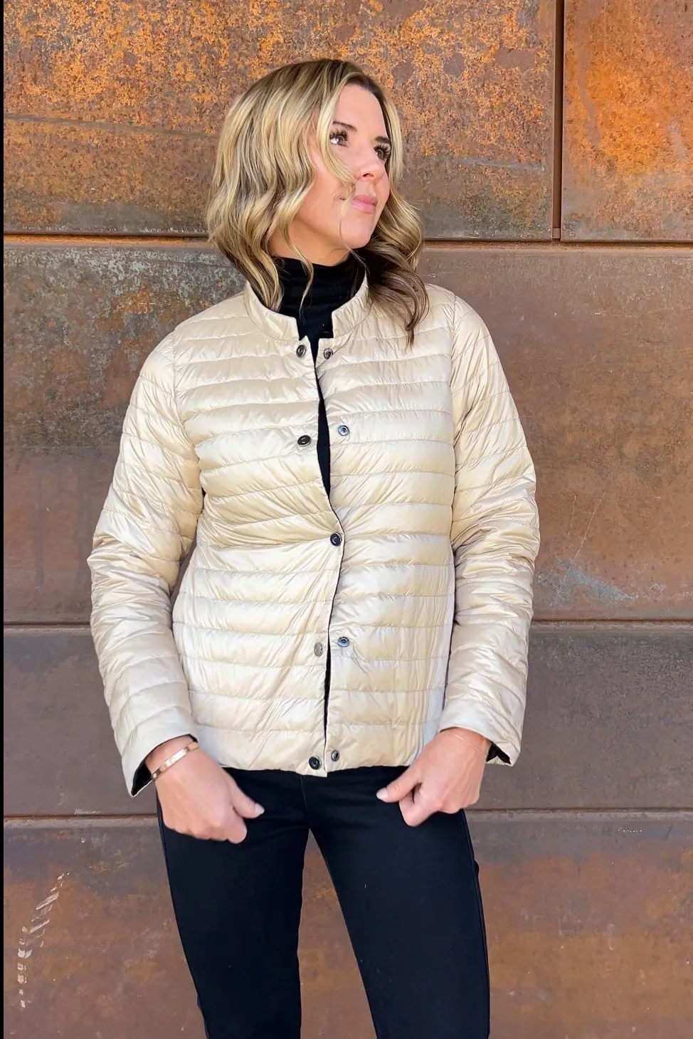 The Leicester | Light weight 2 in 1 Reversible  Matte Down Jacket