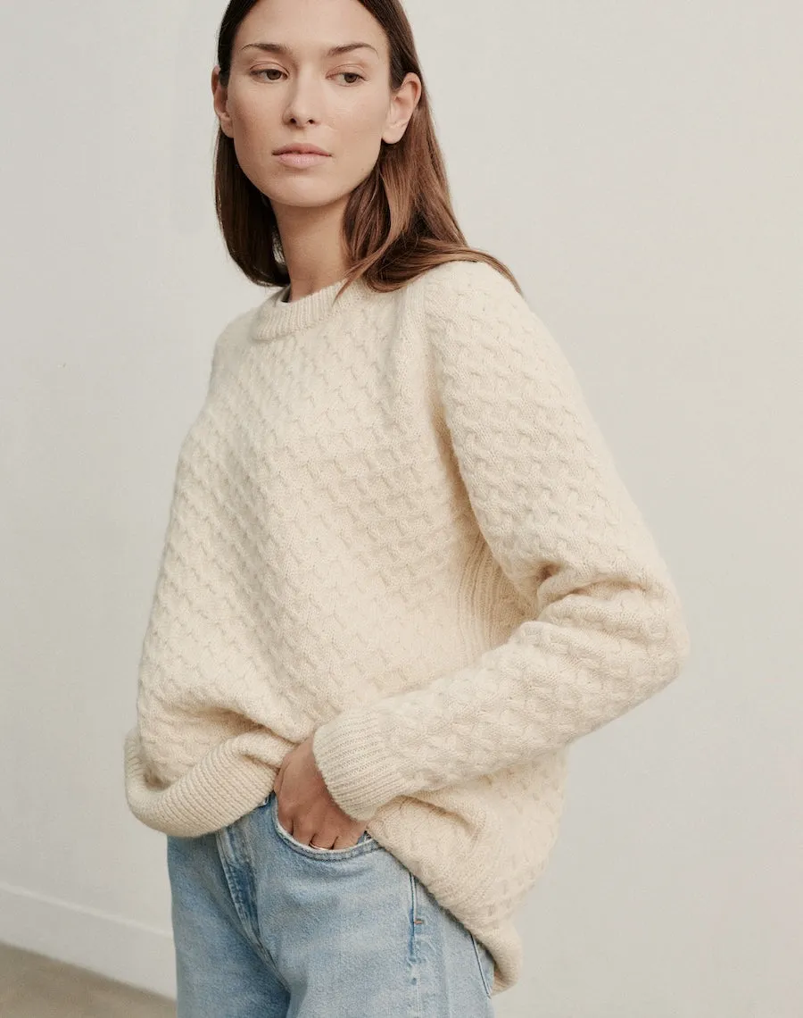 The MAREE CREW - Undyed Ecru