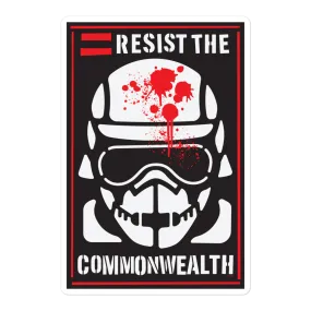 The Walking Dead Resist the Commonwealth Die Cut Sticker