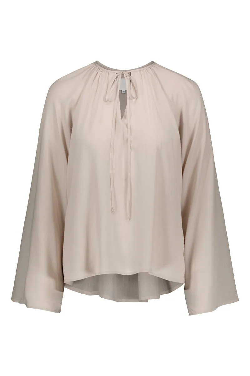 TUNDRA crepe blouse in sand