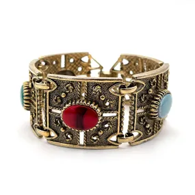 【USA輸入】ヴィンテージ SARAH COV. ”GRANADA パネル ブレスレット/Vintage SARAH COV. ”GRANADA Panel Bracelet