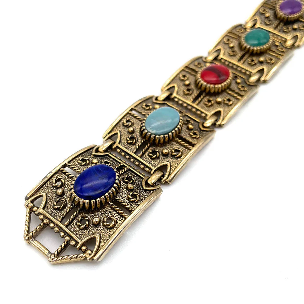 【USA輸入】ヴィンテージ SARAH COV. ”GRANADA パネル ブレスレット/Vintage SARAH COV. ”GRANADA Panel Bracelet