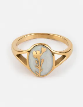 Wildflower Signet Ring