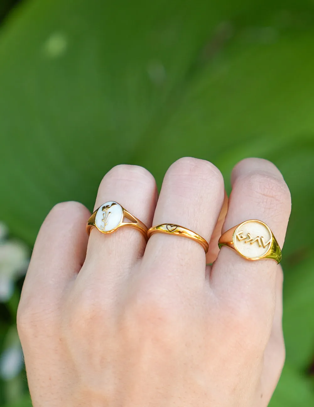 Wildflower Signet Ring