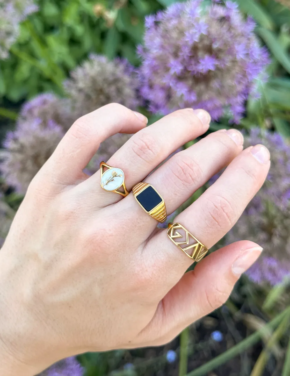 Wildflower Signet Ring