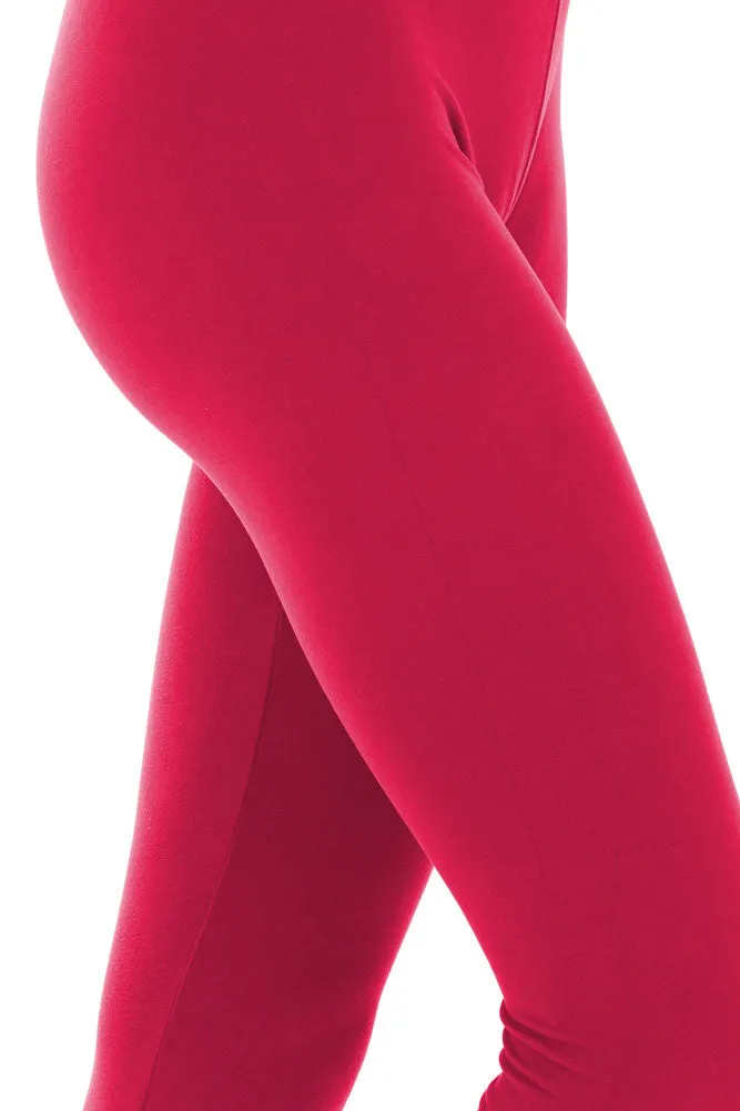 Women's 3X5X Solid Color Buttery Soft Cropped Capri Leggings