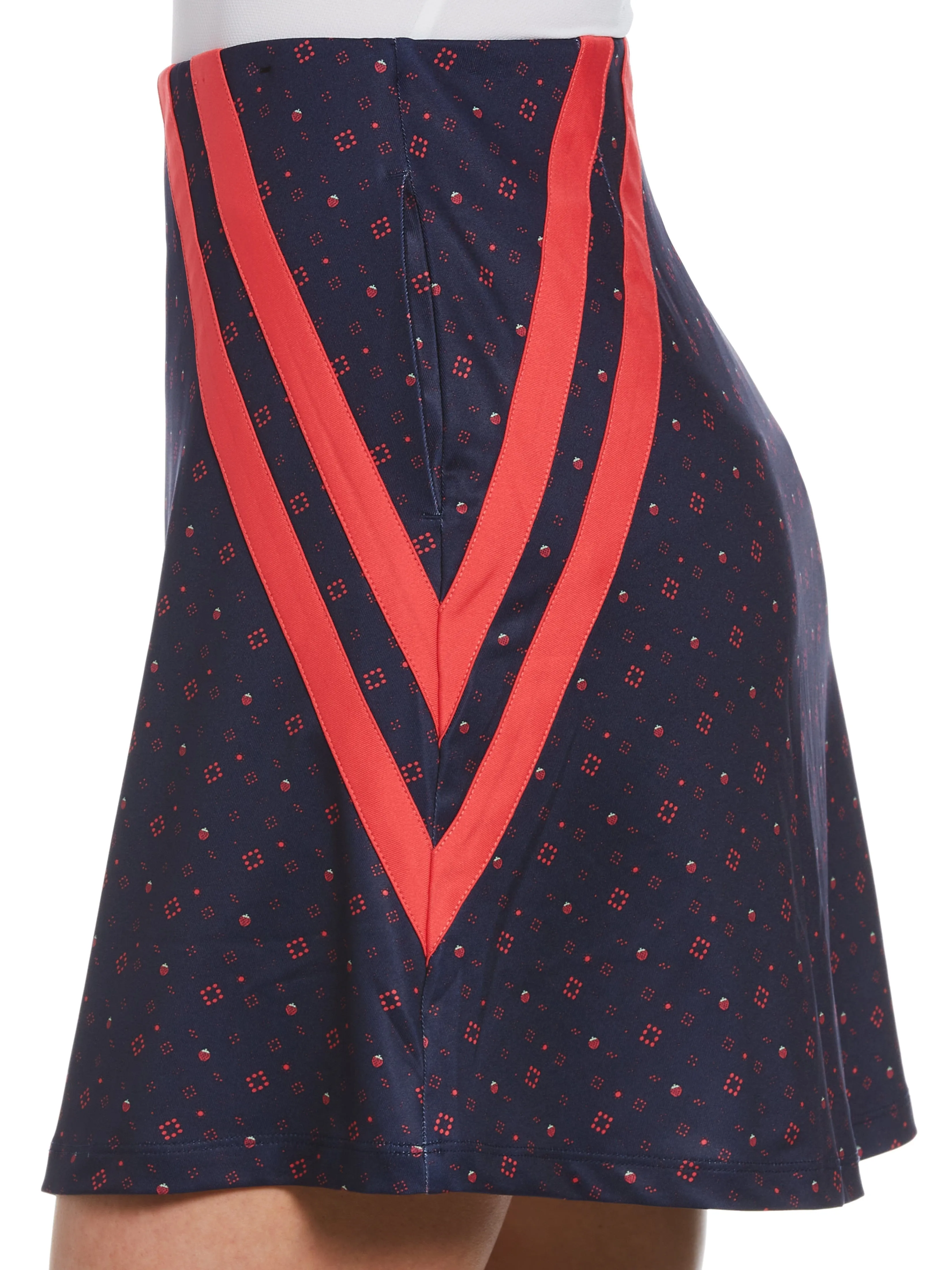 Womens Geometric Strawberry Print Golf Skort