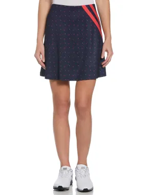 Womens Geometric Strawberry Print Golf Skort